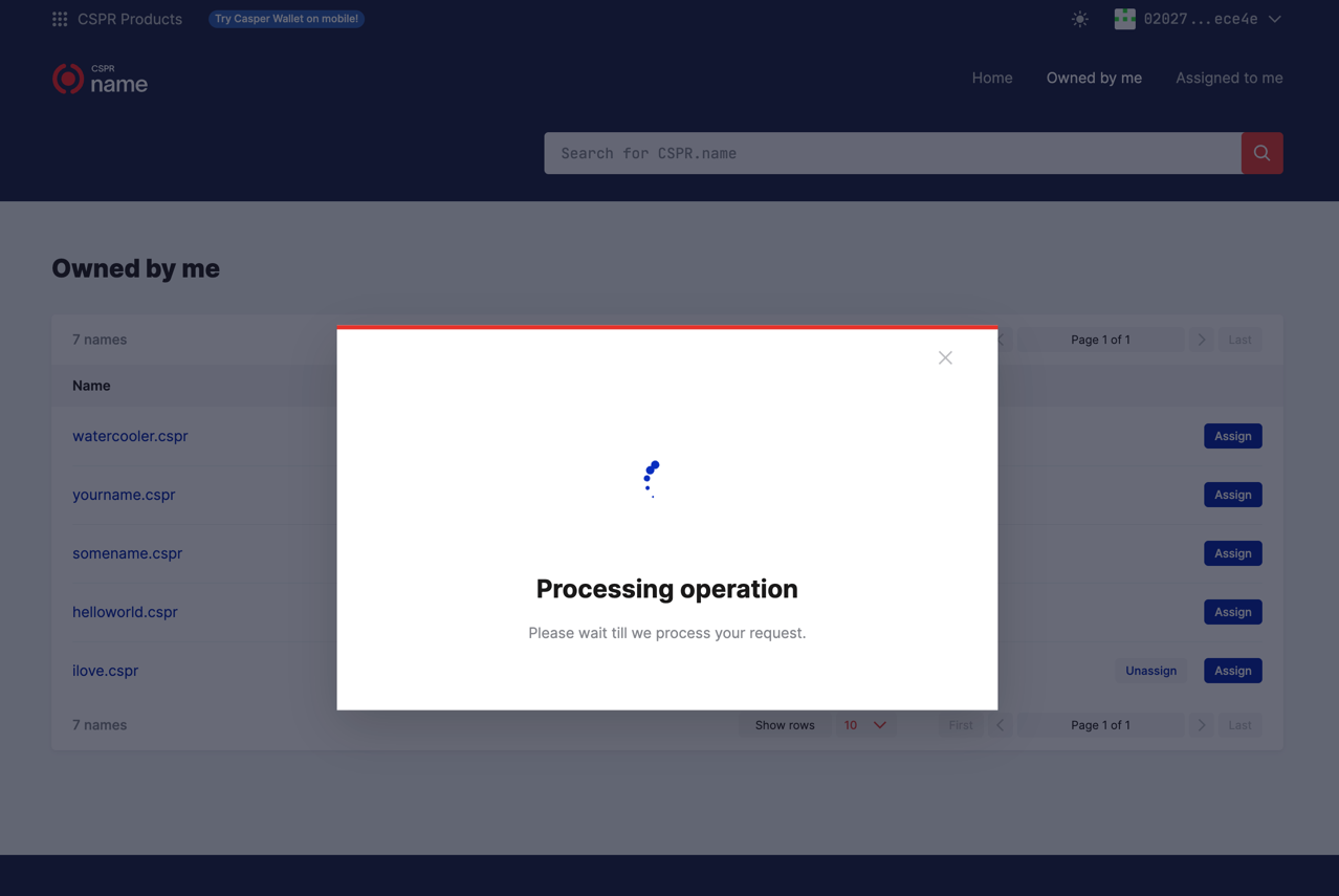 Waiting for transaction completion